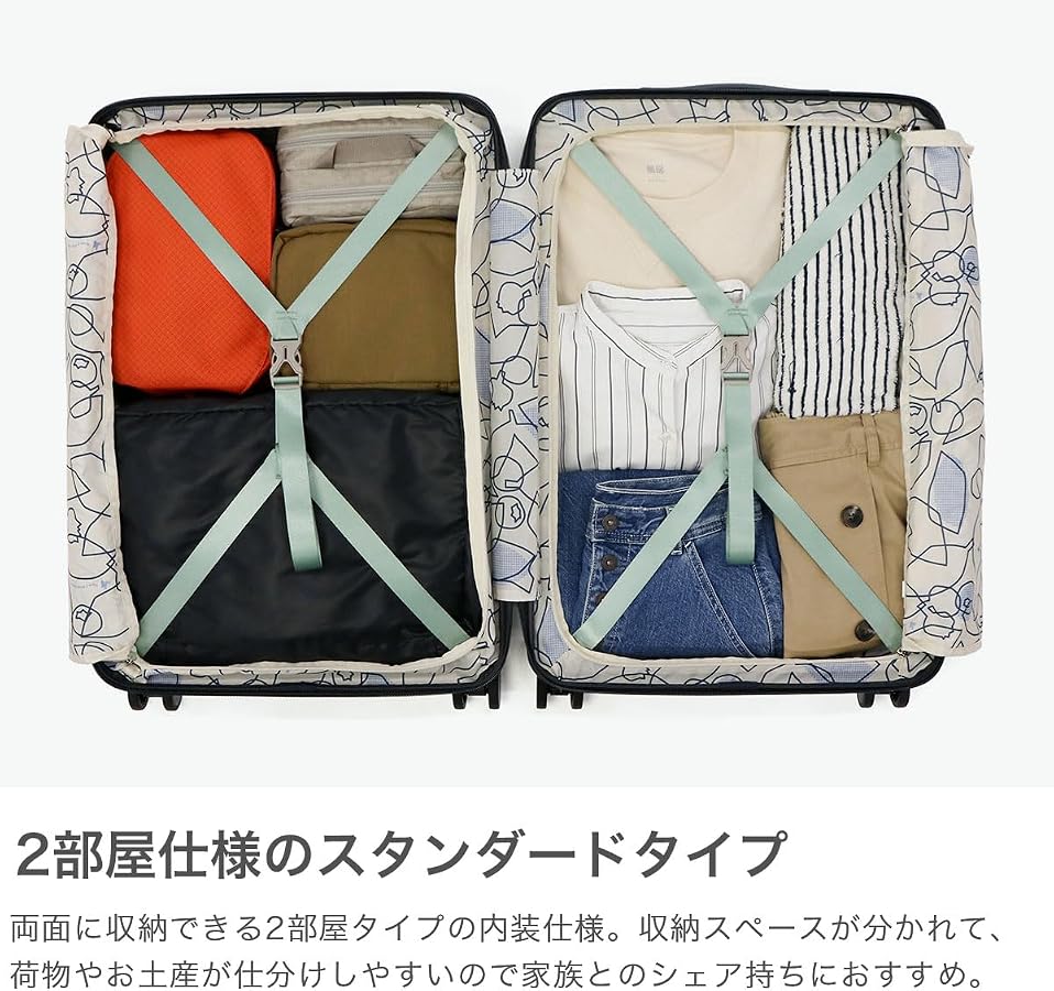 Amazon | [ハント] スーツケース mサイズ 3泊4日 4泊5日 58L